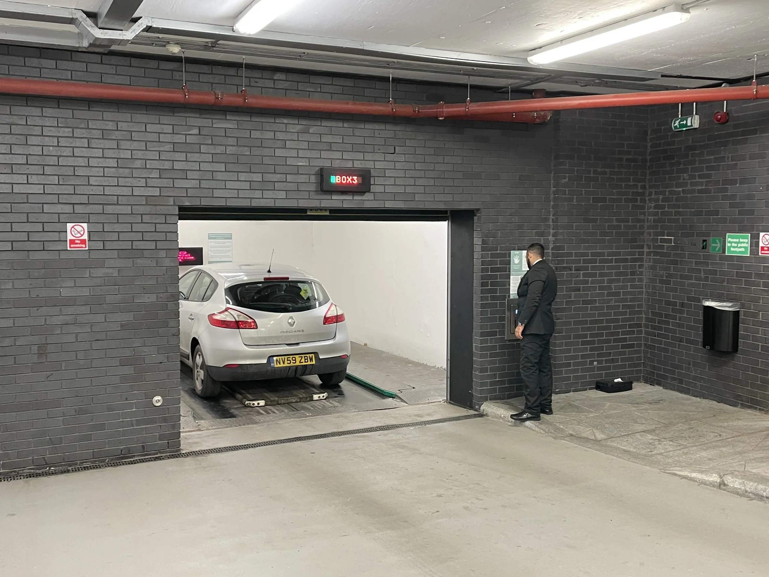 Secure closed garage